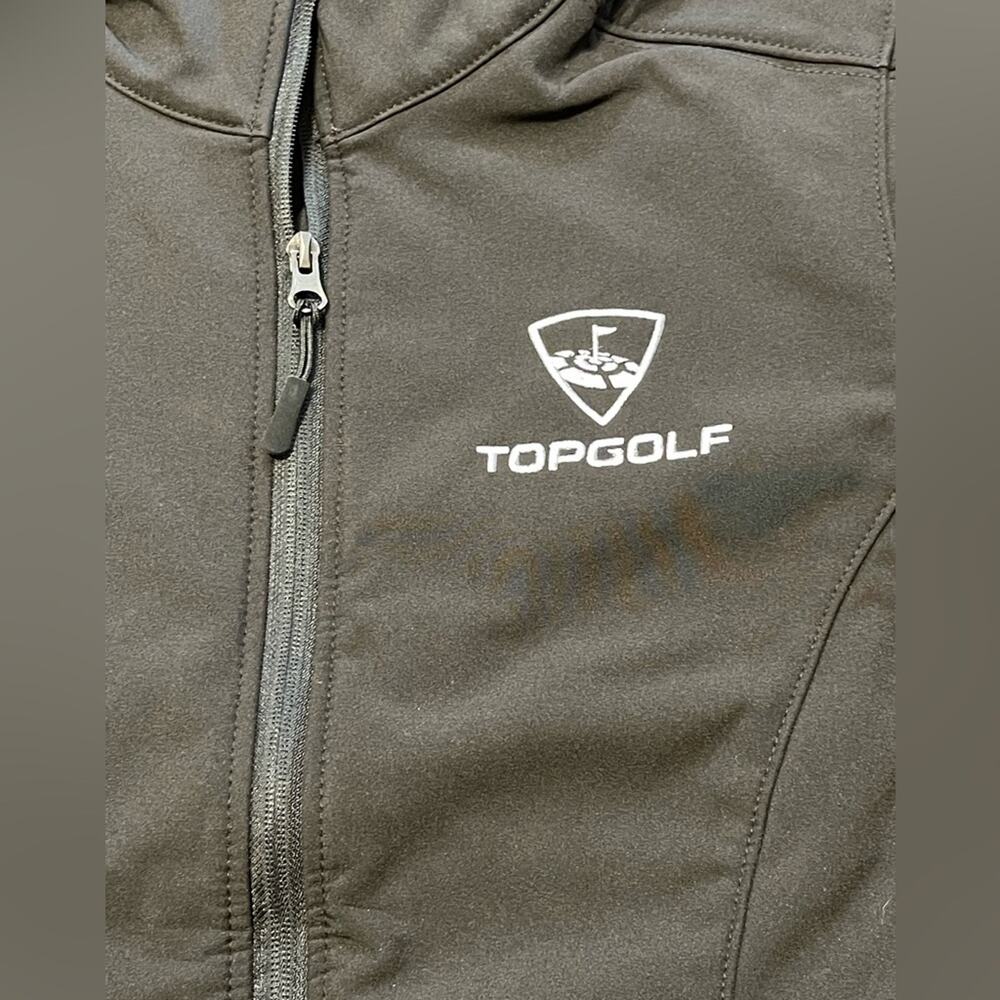 Top Golf Embroidered Women's Black Full Zip Jacket Size Medium NEW - Picture 2 of 7